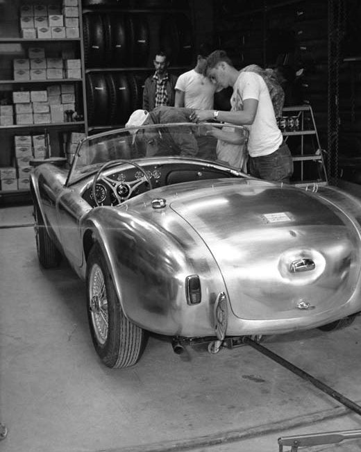 1962 COBRA CSX2000 INITIAL CALIFORNIA ASSEMBLY — Shelby American photo credit Dave Friedman