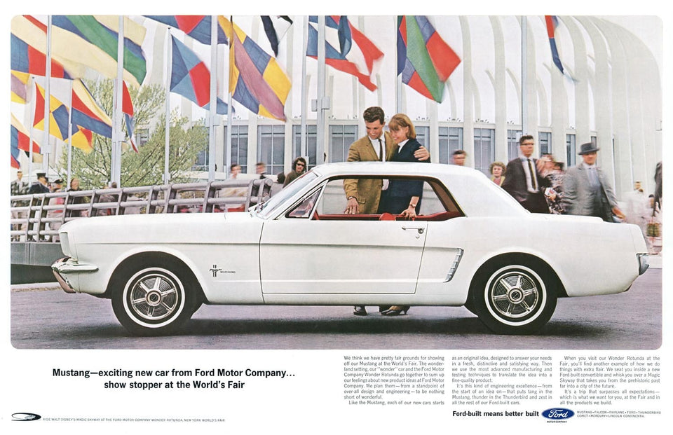 1964 Ford Mustang Introduction Advertisement 0001-4989