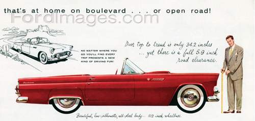 1955 Thunderbird Ad