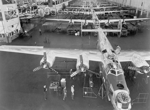 1944 Willow Run B-24 Bomber Assembly Plant