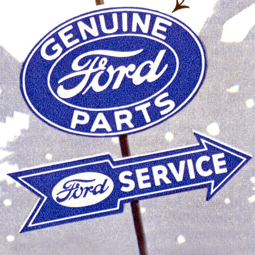 Genuine Ford Parts Sign 0002-4293-1