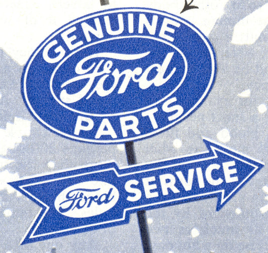 Genuine Ford Parts Sign 0002-4293