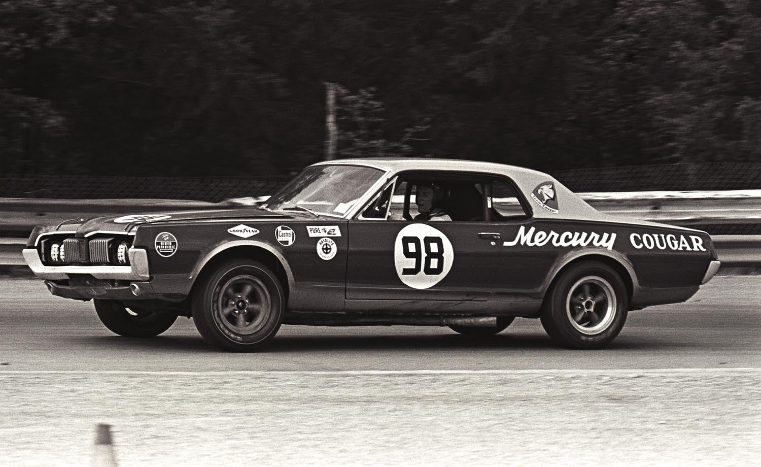Ford Mercury Cougar 1967 Dan Gurney champion car of the year poster 00 -2 0002-5135
