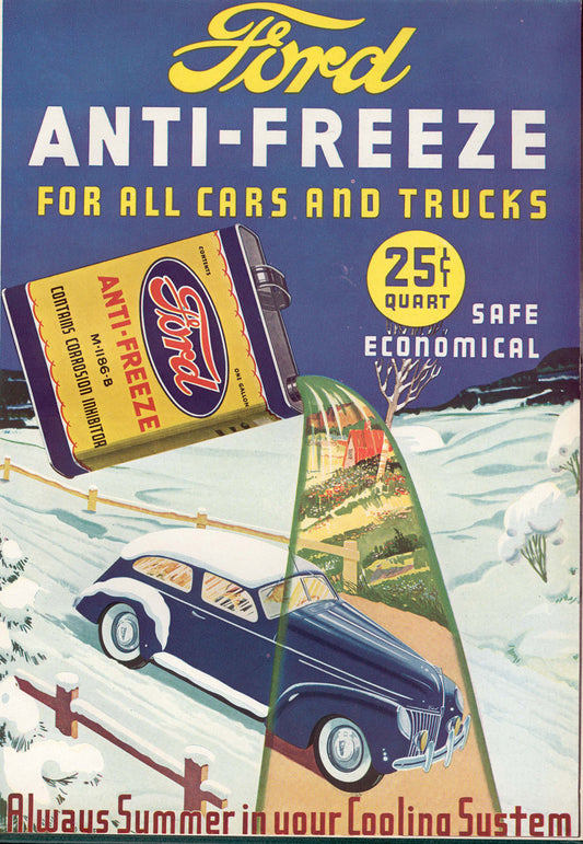 1939 Ford Anreeze Vintage Ad 0002-5589