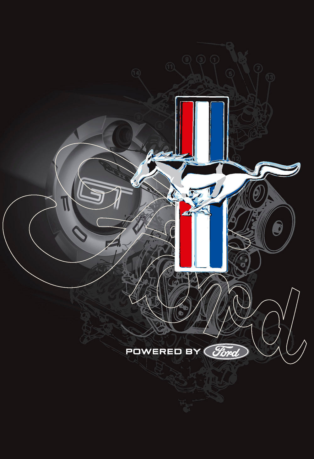 Ford Mustang Poster 0003-0437