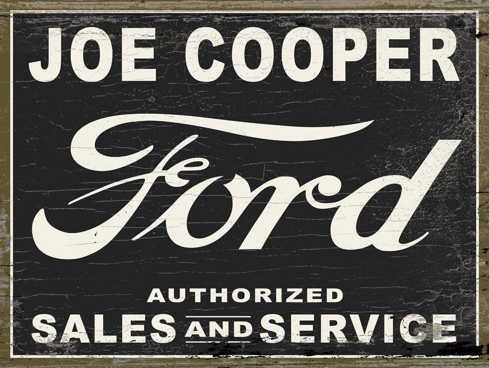 Ford Authorized  Sales And Service Custom Decal