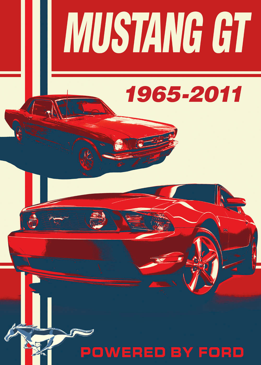 Mustang GT Past  Present 0003-6975-1