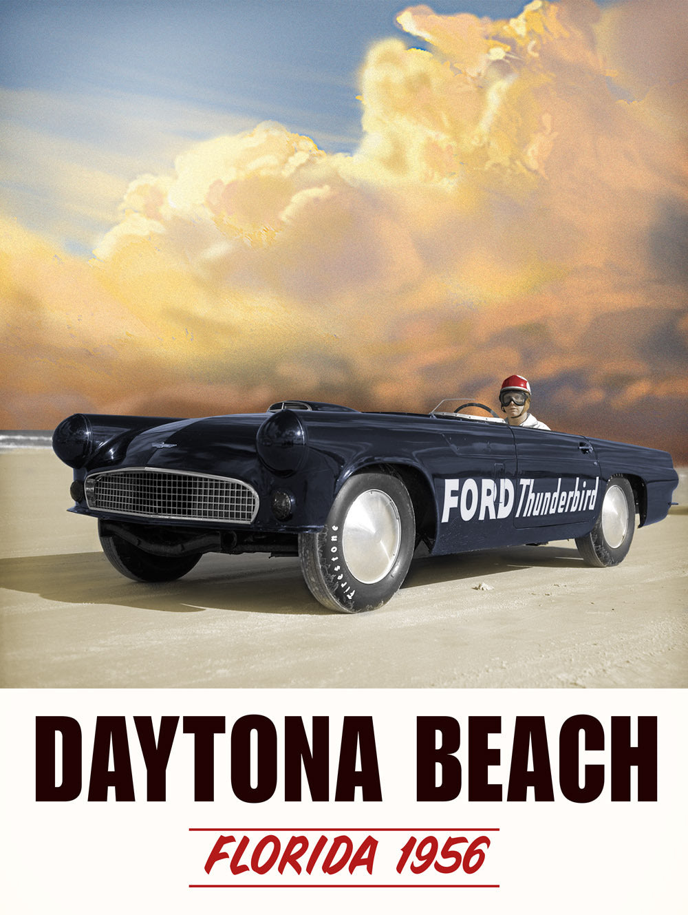 1956 Daytona Beach Thunderbird Sign 0003-6976