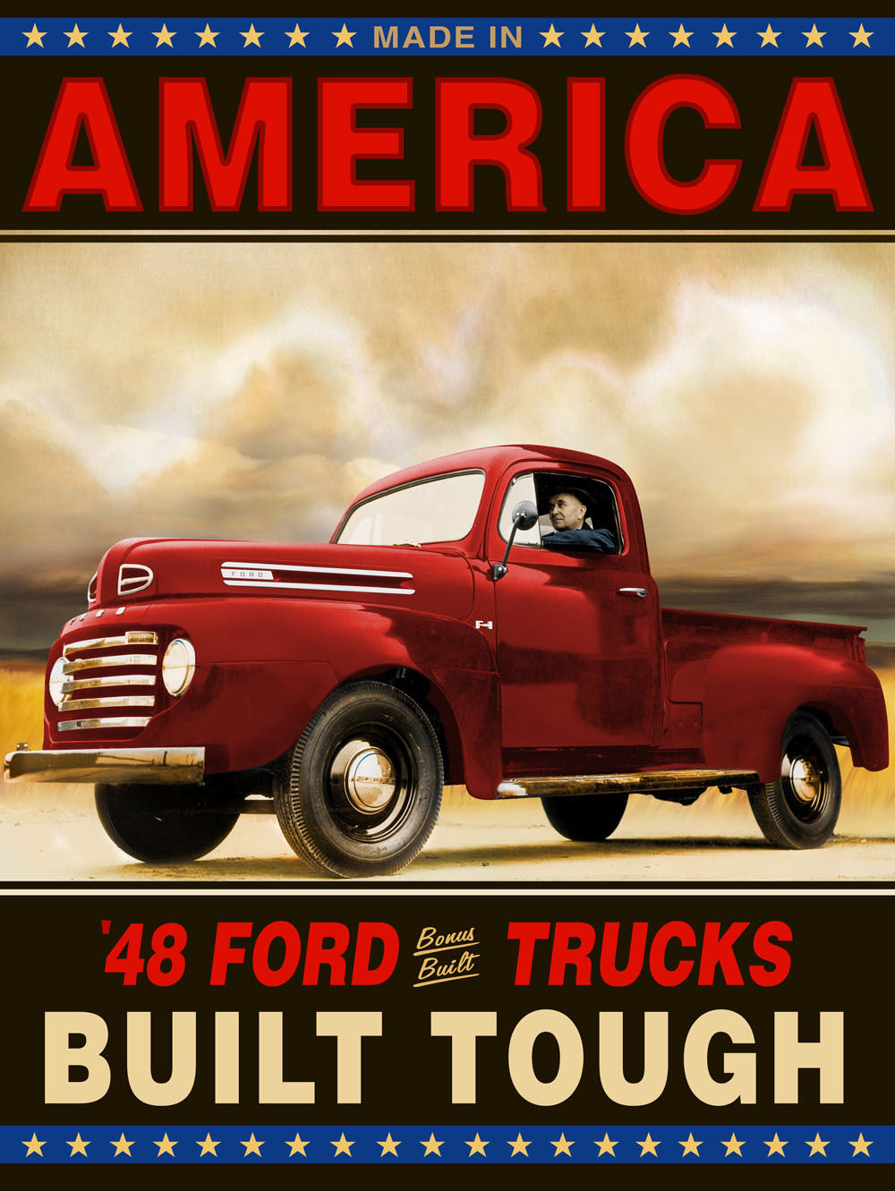 1948 Ford F 1 Truck Sign 0003-6979-1