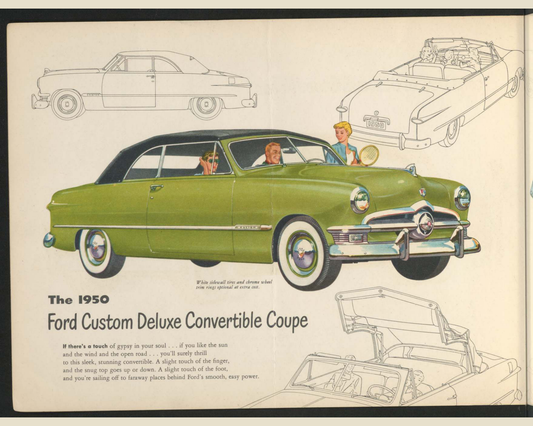 1950 Ford V 8 Vehicle Brochure Page 6 0050-0010 — 16×20 proportions