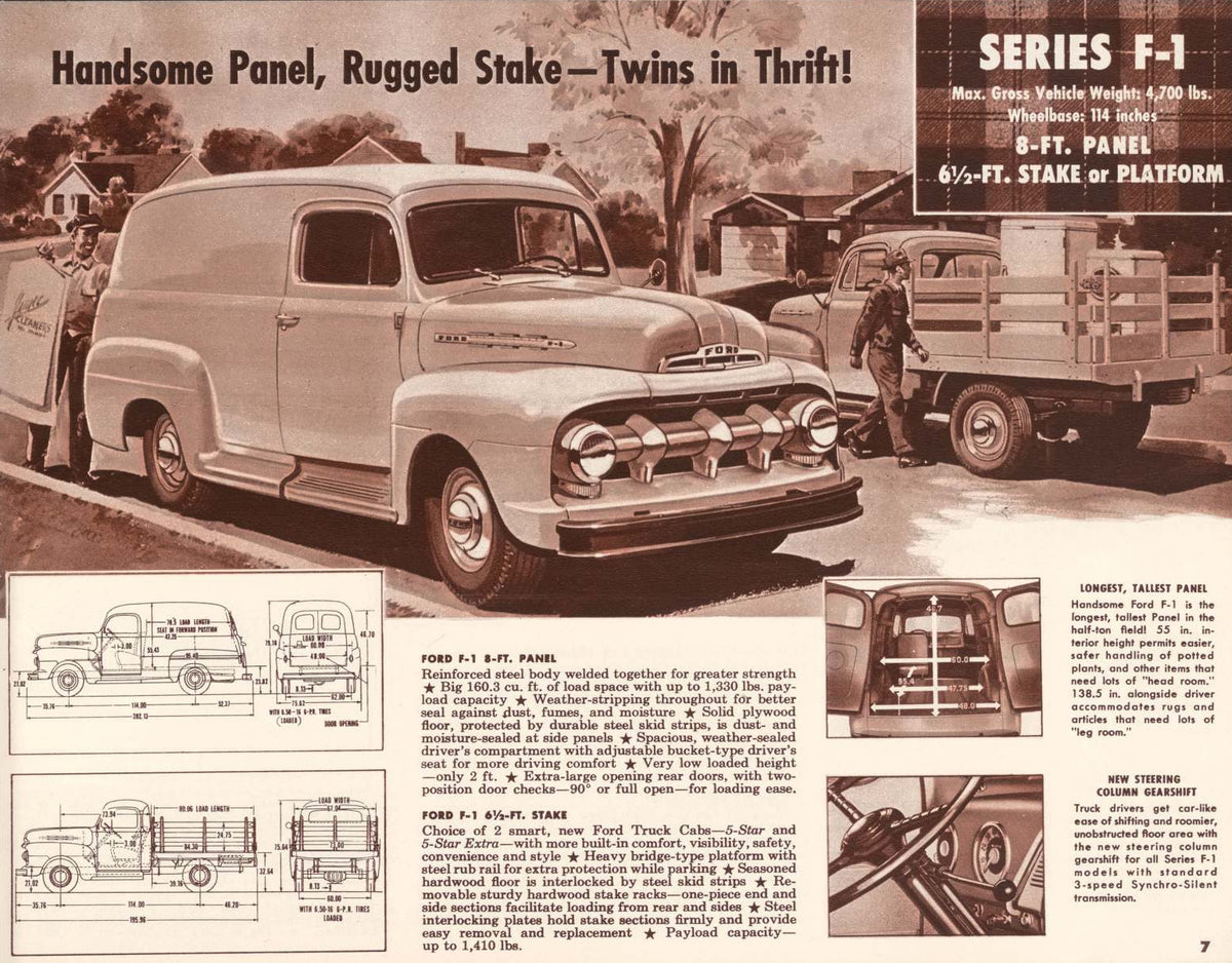 1951 Ford F-1 Panel and Stake 0051-0003