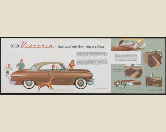 1952 Ford Victoria Brochure Page 2 0052-0000 — 16×20 proportions