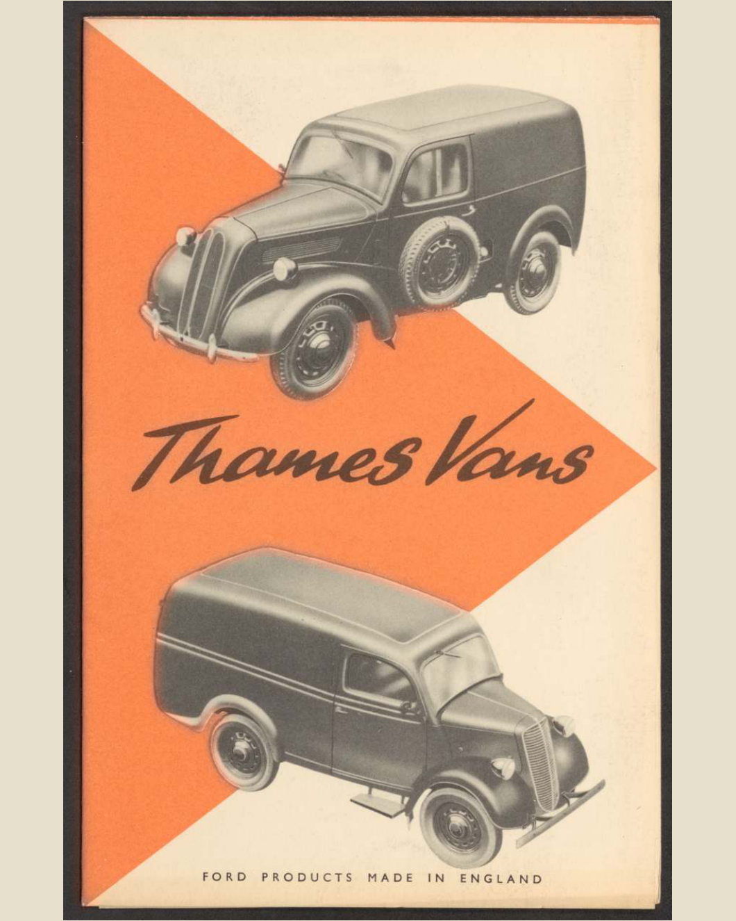 1952 ford thames vans Brochure Page 1 0052-0013 — 16×20 proportions