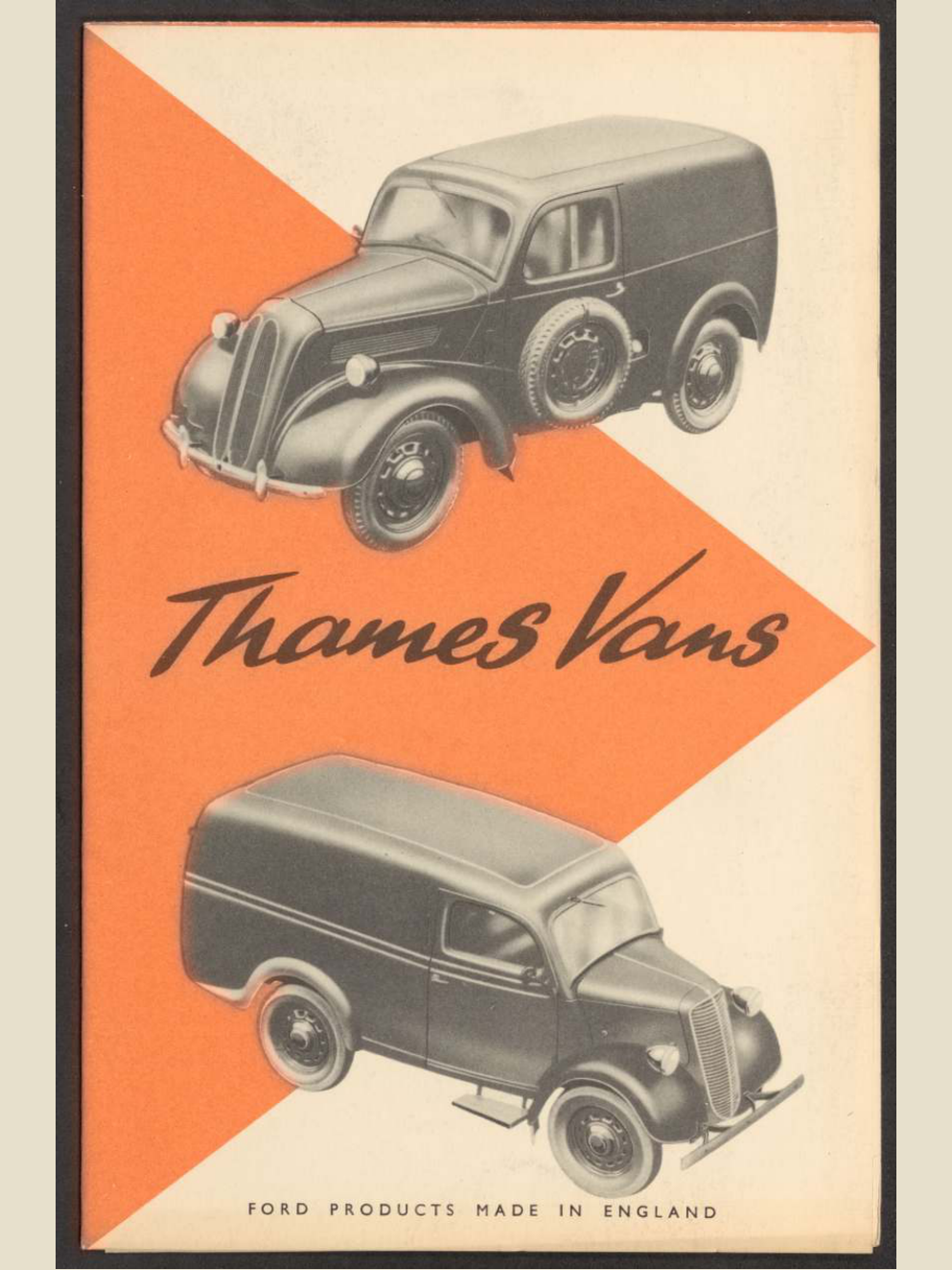 1952 ford thames vans Brochure Page 1 0052-0013 — 18×24 proportions