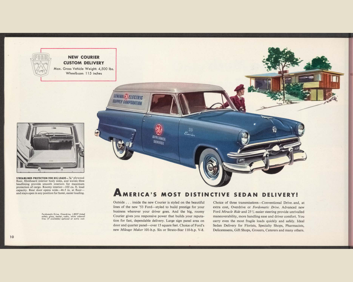1953 ford truck line Brochure Page 10 0053-0020 — 16×20 proportions