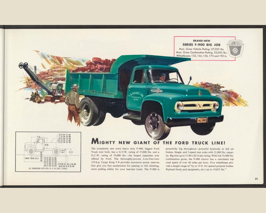 1953 ford truck line Brochure Page 21 0053-0027 — 16×20 proportions