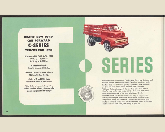 1953 ford truck line Brochure Page 22 0053-0028 — 16×20 proportions