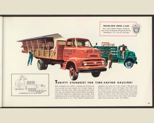 1953 ford truck line Brochure Page 25 0053-0029 — 16×20 proportions