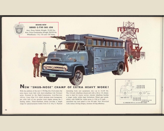 1953 ford truck line Brochure Page 26 0053-0030 — 16×20 proportions
