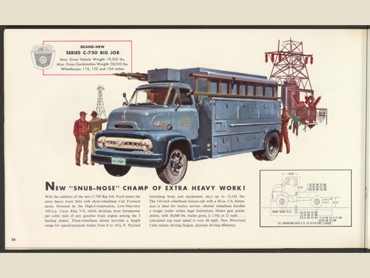 1953 ford truck line Brochure Page 26 0053-0030 — 18×24 proportions
