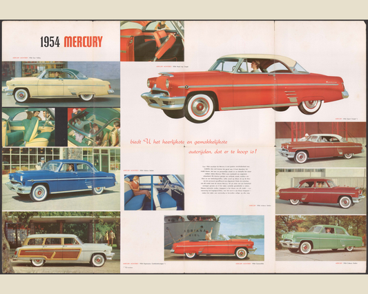 1954 Mercury Vehicles Brochure Page 5 0054-0025 — 16×20 proportions