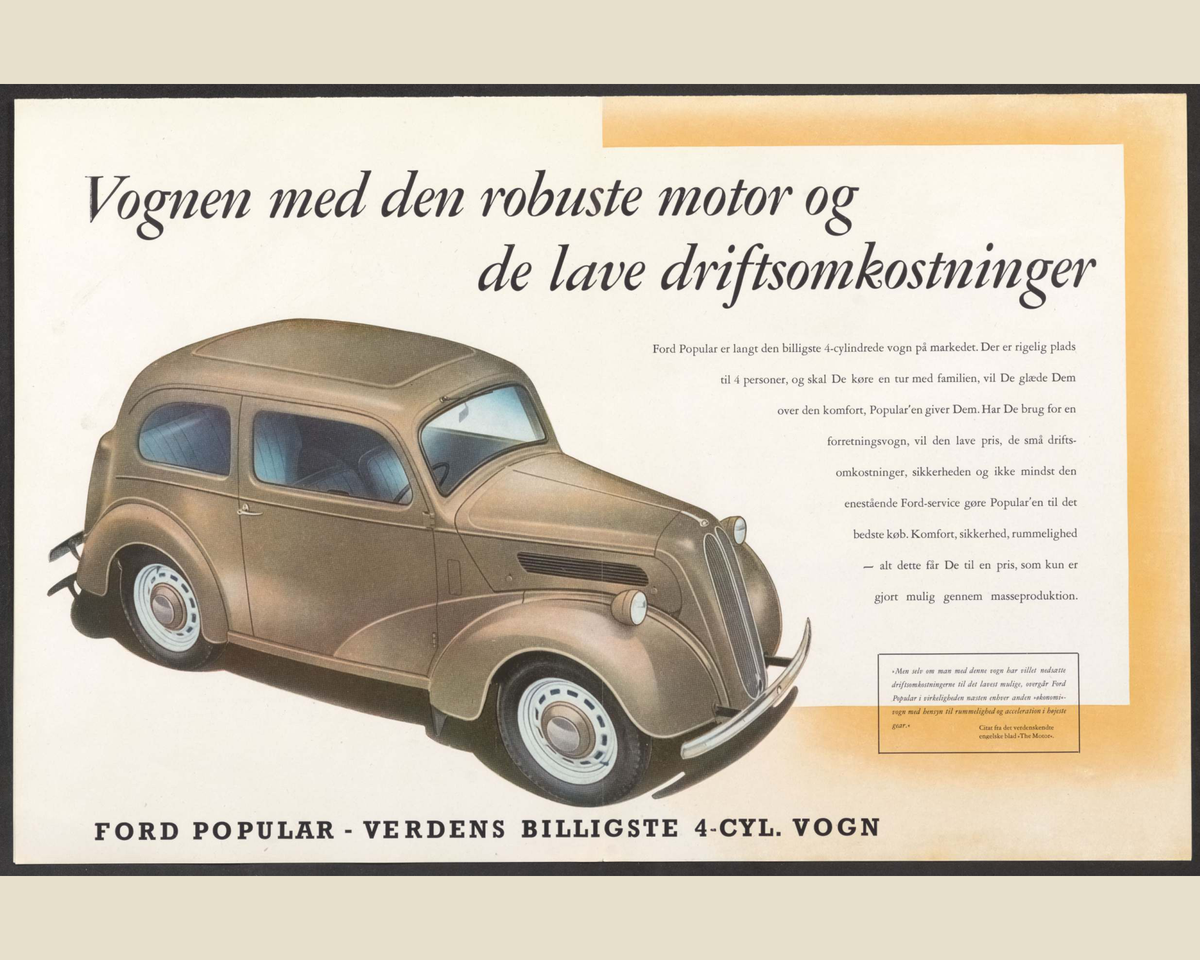 1954 ford popular 103e Brochure Page 2 0054-0034 — 16×20 proportions