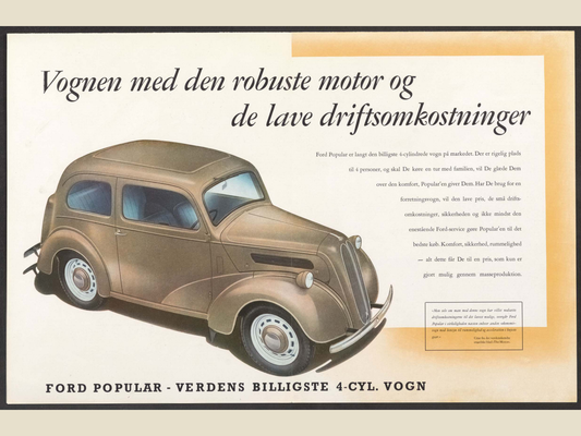 1954 ford popular 103e Brochure Page 2 0054-0034 — 18×24 proportions