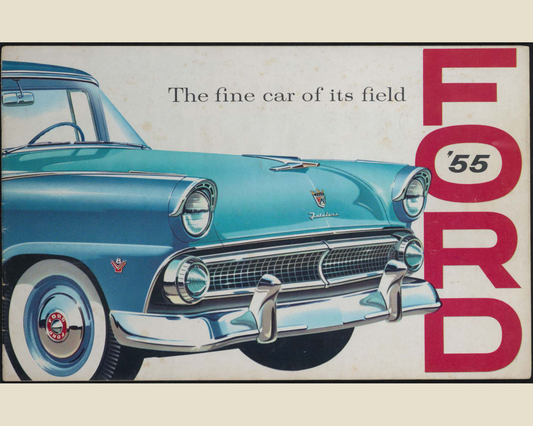 1955 Ford Car Line Brochure Page 1 0055-0006 — 16×20 proportions