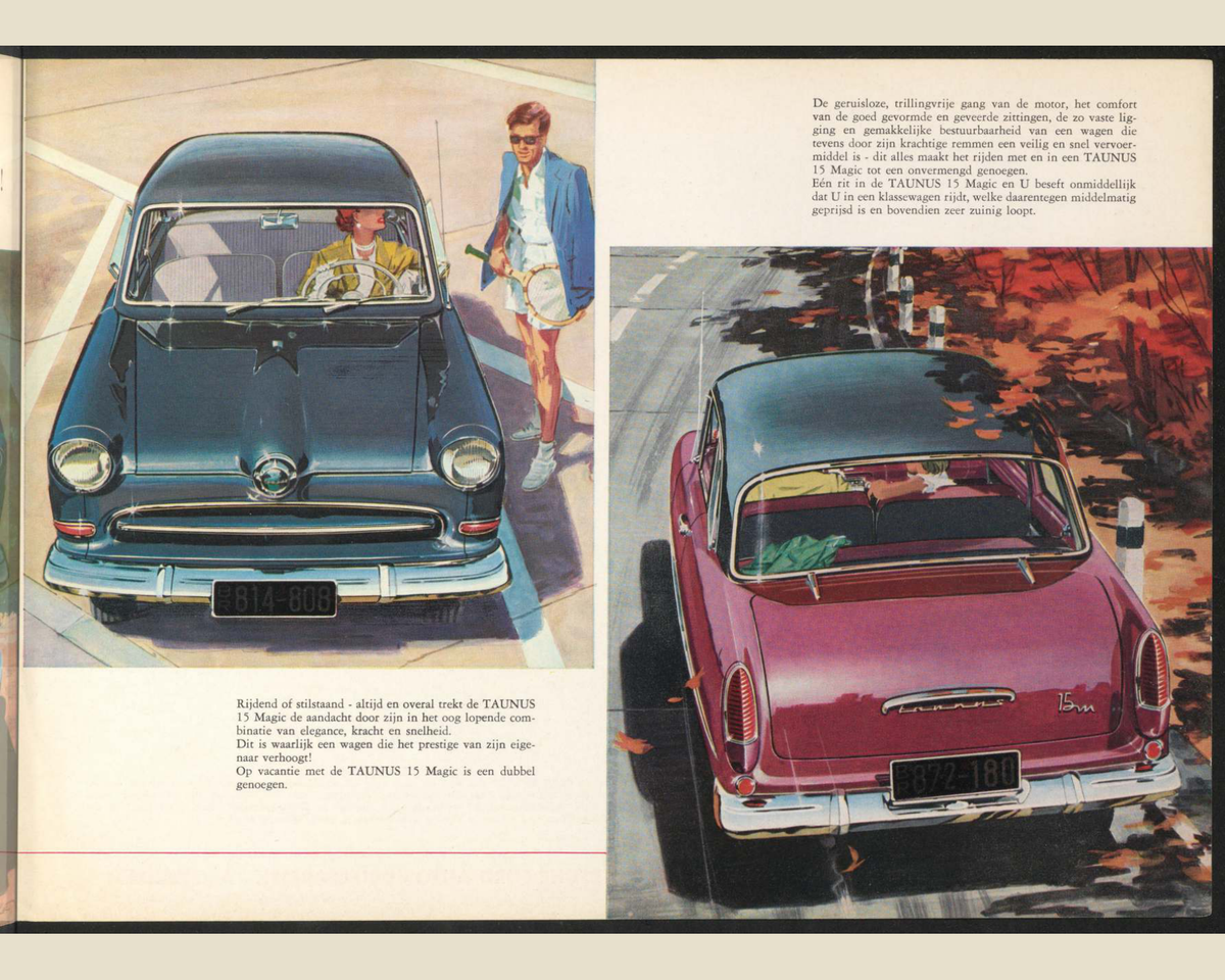 1955 Ford Taunus 15M Brochure Page 7 0055-0020 — 16×20 proportions