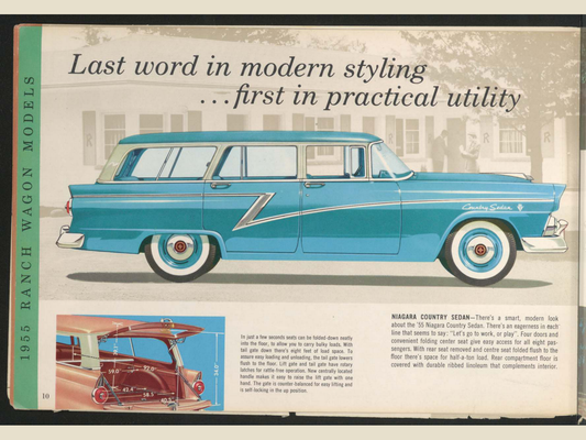 1955 Meteor Lineup Brochure Page 10 0055-0026 — 18×24 proportions