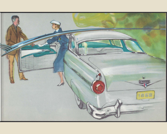 1956 Ford Fairlane Brochure Page 3 0056-0000 — 16×20 proportions