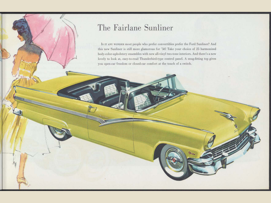 1956 Ford Fairlane Brochure Page 7 0056-0015 — 18×24 proportions