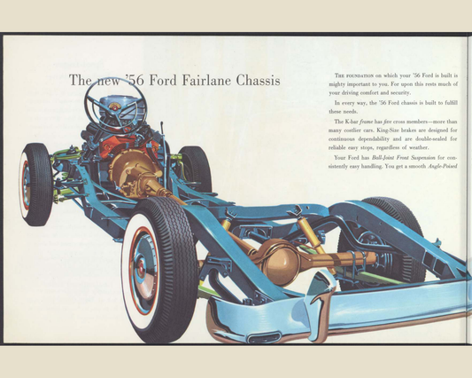 1956 Ford Fairlane Brochure Page 14 0056-0018 — 16×20 proportions