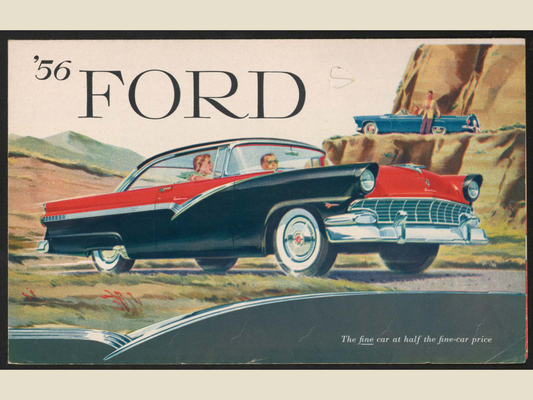 1956 Ford Vehicles Brochure Page 1 0056-0020 — 18×24 proportions