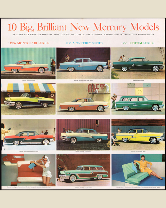 1956 Mercury Vehicles Brochure Page 6 0056-0022 — 16×20 proportions