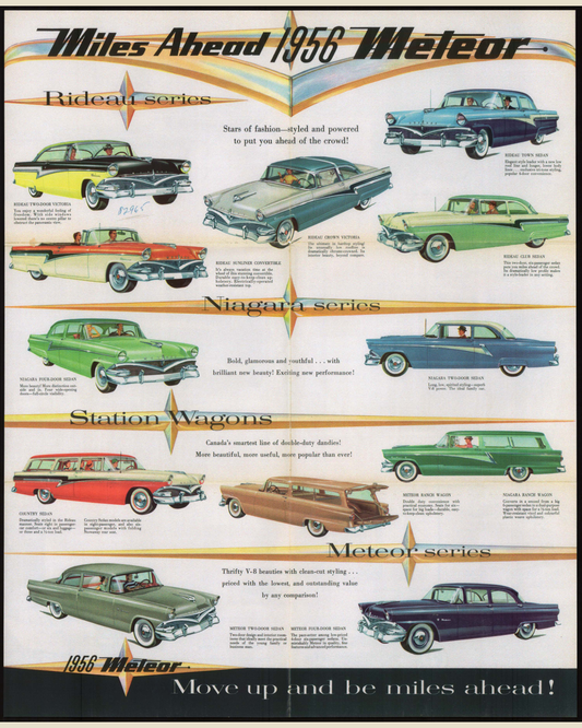 1956 Meteor Vehicles Brochure Page 6 0056-0024 — 16×20 proportions