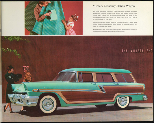 1956 Mercury Montclair Monterey and Custom Brochure Page 11 0056-0031 — 16×20 proportions