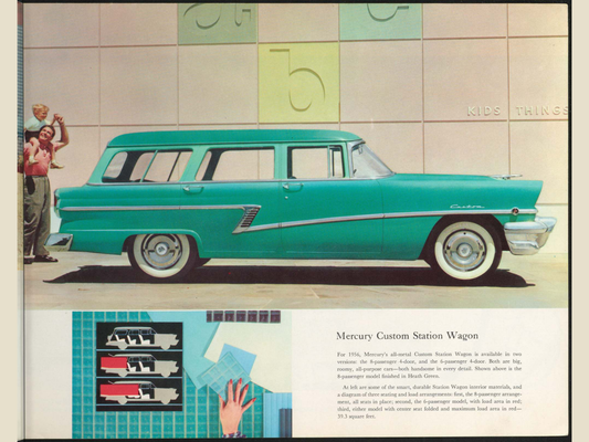 1956 Mercury Montclair Monterey and Custom Brochure Page 17 0056-0033 — 18×24 proportions