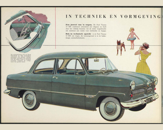 1956 Ford Taunus 12 MX Brochure Page 2 0056-0038 — 16×20 proportions