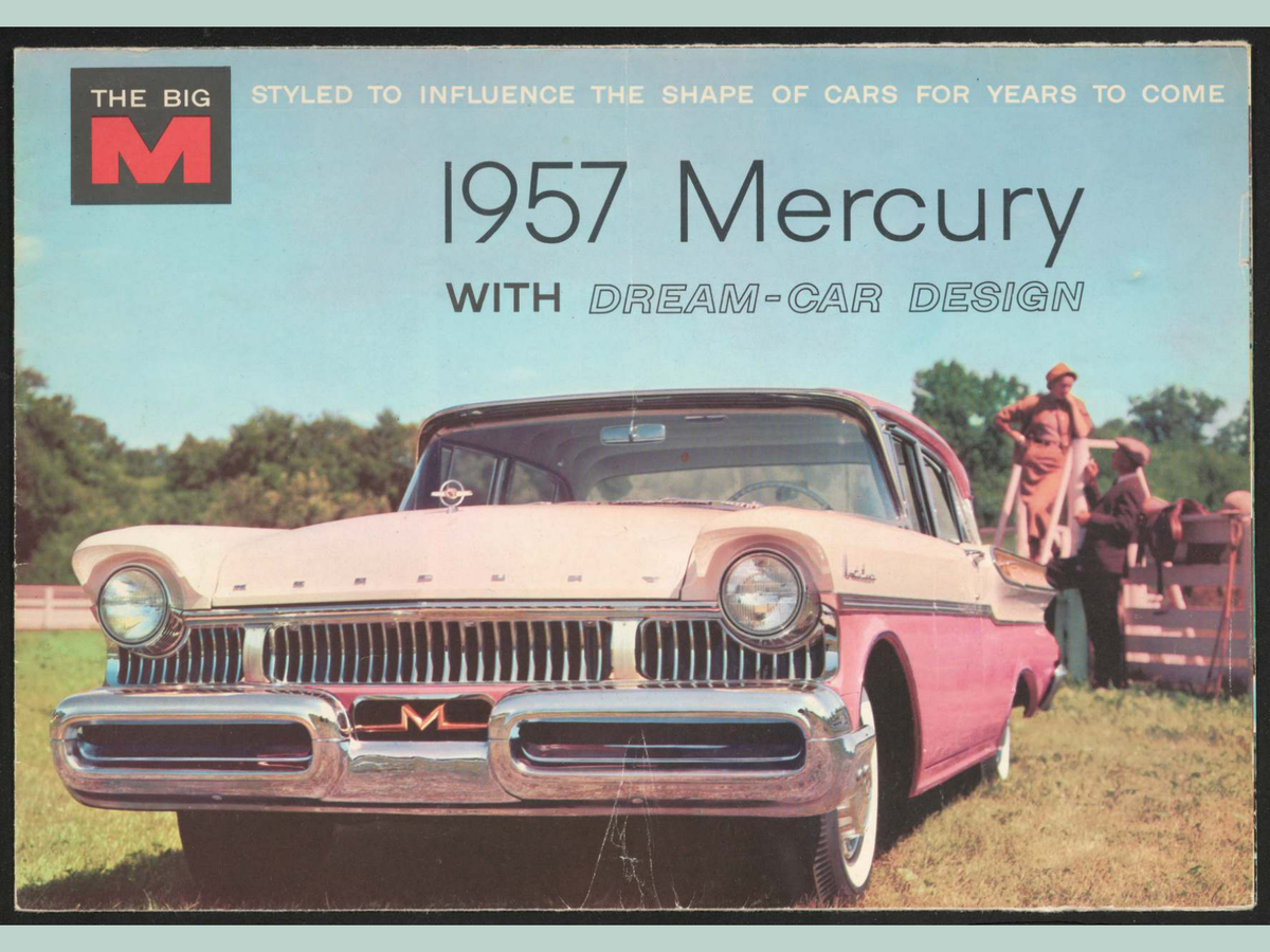 1957 Mercury Big M Vehicles Brochure Page 1 0057-0000 — 18×24 proportions