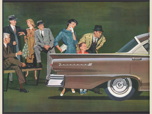 1957 Ford Fairlane and Fairlane 500 Brochure Page 3 0057-0019 — 18×24 proportions