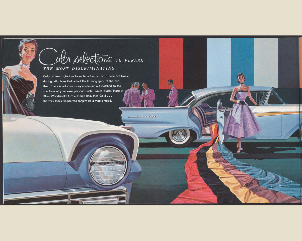 1957 Ford Fairlane and Fairlane 500 Brochure Page 12 0057-0025 — 16×20 proportions