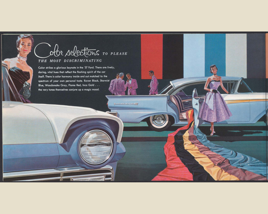 1957 Ford Fairlane and Fairlane 500 Brochure Page 12 0057-0025 — 16×20 proportions