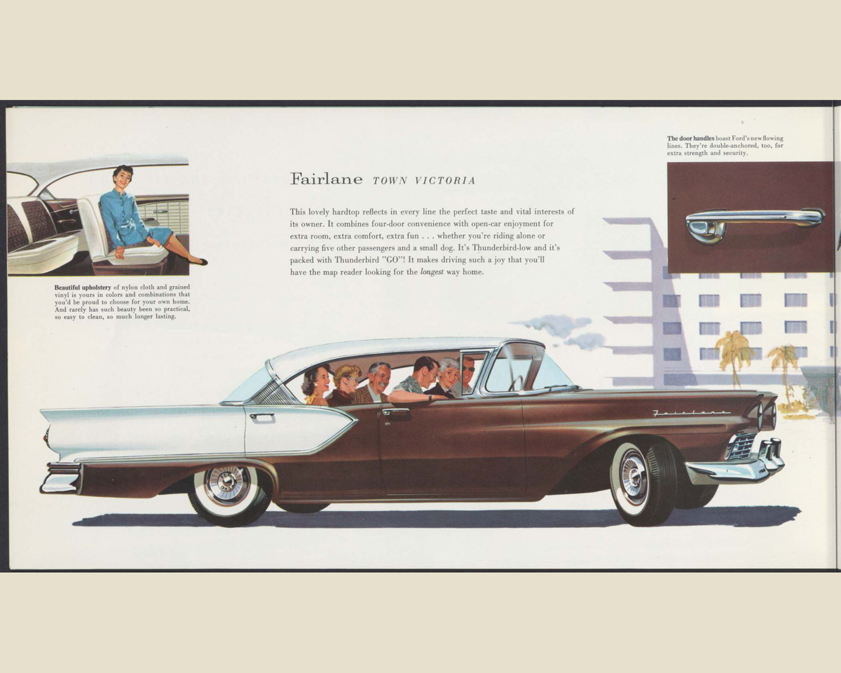 1957 Ford Fairlane and Fairlane 500 Brochure Page 14 0057-0026 — 16×20 proportions