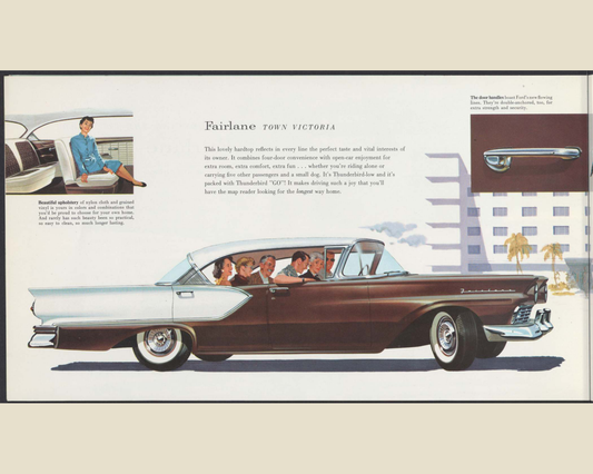 1957 Ford Fairlane and Fairlane 500 Brochure Page 14 0057-0026 — 16×20 proportions