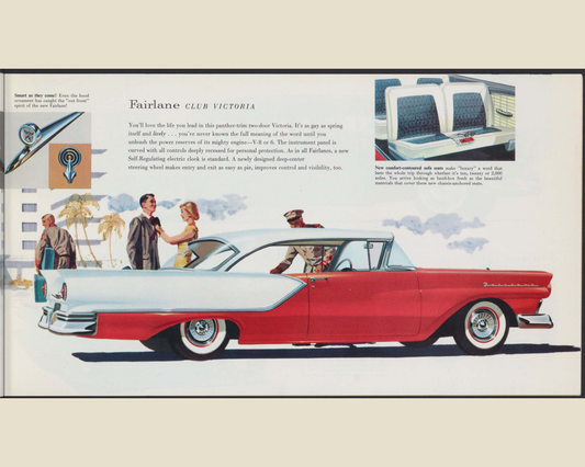 1957 Ford Fairlane and Fairlane 500 Brochure Page 15 0057-0027 — 16×20 proportions