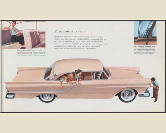 1957 Ford Fairlane and Fairlane 500 Brochure Page 17 0057-0029 — 16×20 proportions