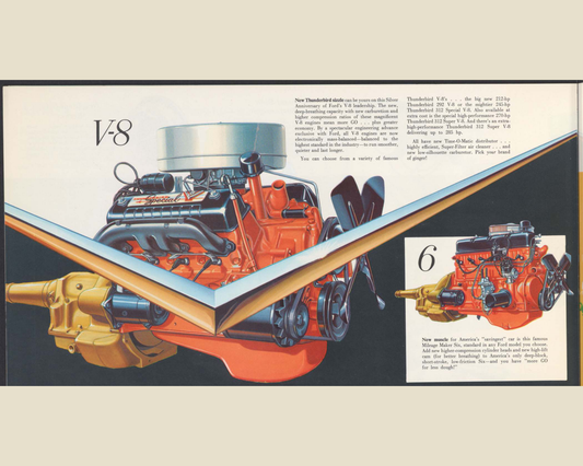 1957 Ford Fairlane and Fairlane 500 Brochure Page 22 0057-0030 — 16×20 proportions
