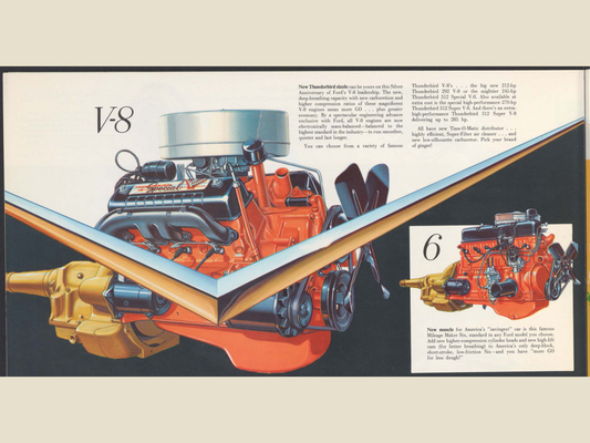 1957 Ford Fairlane and Fairlane 500 Brochure Page 22 0057-0030 — 18×24 proportions