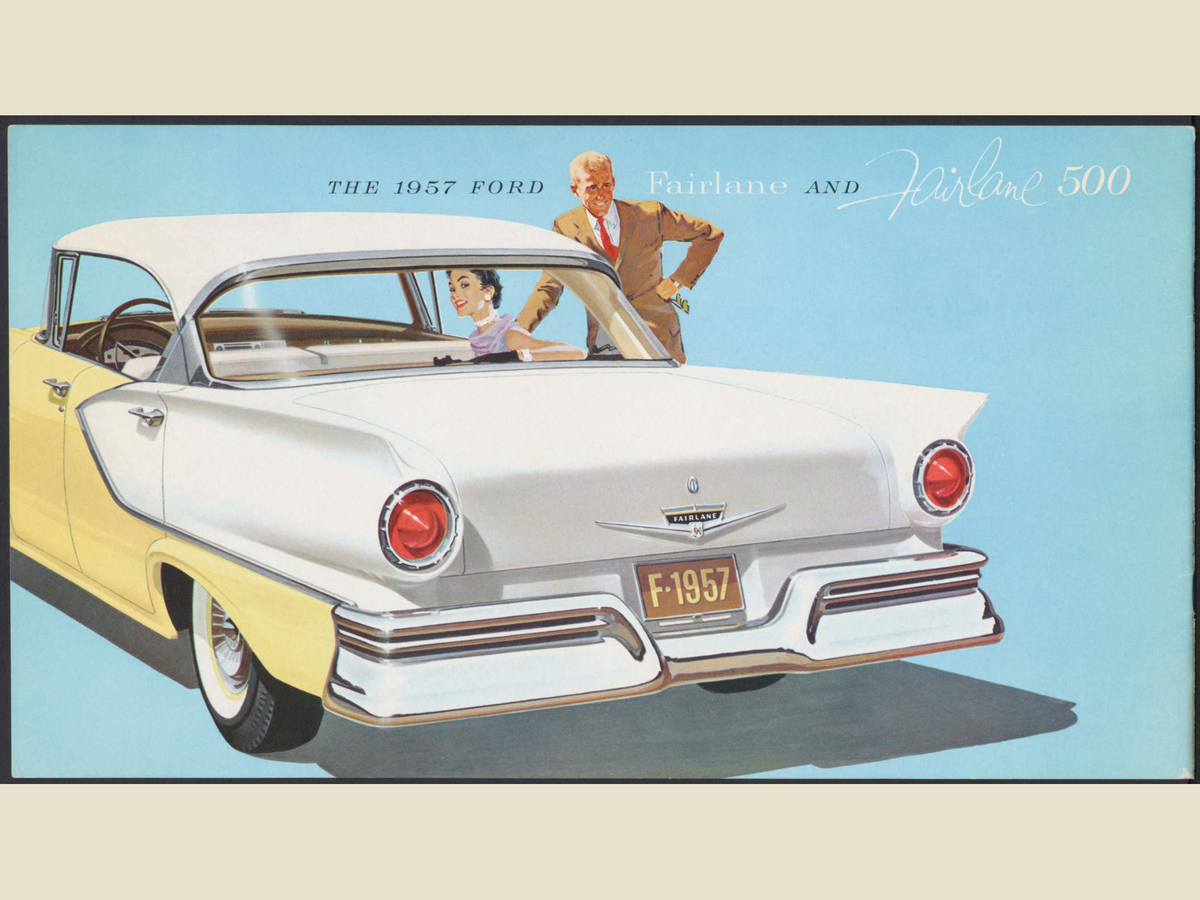 1957 Ford Fairlane and Fairlane 500 Brochure Page 26 0057-0031 — 18×24 proportions
